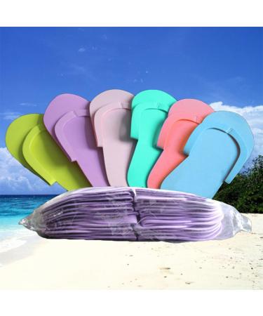 FRCOLOR 12 Pairs Disposable Foam Pedicure Slippers - Ideal for Spa, Salon, and Travel - Buy Online on GoSupps.com