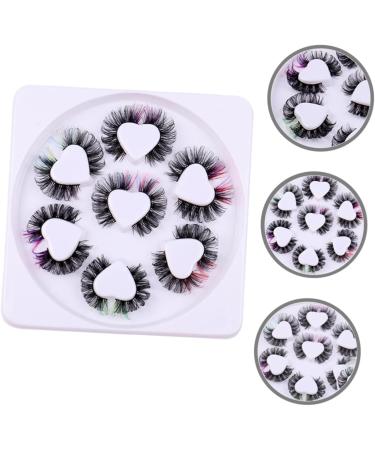 minkissy 7 Pairs Fake Eyelashes False Lashes Women Lashes with Color Curl Lash Clusters Fake Lashes Faux Eyelashes Colored Eyelashes Individual Lashes Chemical Fiber Extend Make up - Buy Online on GoSupps.com