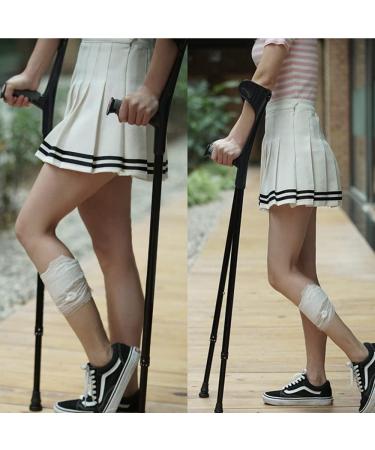 Medical Forearm Crutches Crutches for Adults Non-Slip Rubber Feet Aluminium Crutches with Comfy Handle Post Injury Or Surgery Support Gifts for Mom and Dad (Black 1 pcs) Journey Silver 2 pcs - Buy Online on GoSupps.com