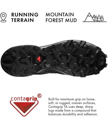 Salomon Men's Speedcross 5 Trail Running Shoes - Size 11, Black/Phantom - Buy Online on GoSupps.com
