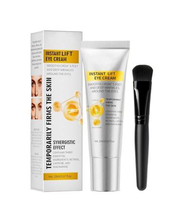 JINGLING JINGLING Firming Eye Cream - 20 ml - Moisturizing Eye Lotion - With Brush - Moisturizing Eye Cream - Anti-Puffiness - For Women Mothers and Friends