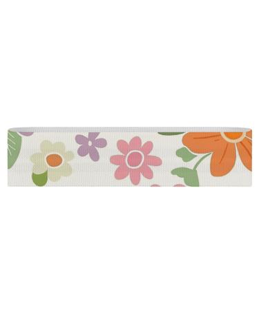 Resistance Bands Exercise Bands Pastel Tone Flowers Printed Elastic Band Leg Bands Resistance Fitness Bands Fabric Resistance Bands