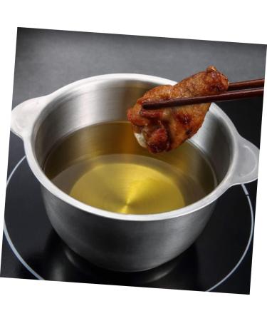 Milisten 3 Pcs Lard Can Stainless Steel Containers Pasta Containers Kitchen Supply Grease Storage Can Sauce Pot Grease Container Fruit Strainer Steam 304 Stainless Steel Chocolate - Buy Online on GoSupps.com