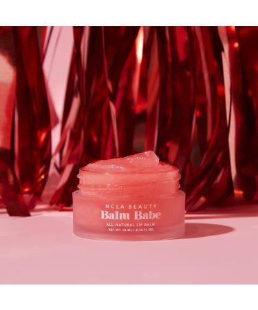 NCLA Natural Balm Babe Lip Balm - Vegan Cruelty-Free Pink Champagne | Clean Skincare for Soft Lips - Buy Online on GoSupps.com
