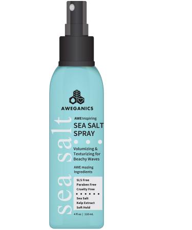 Sea Salt Spray for Volumizing and Texturizing Hair | Beach Wave Spray for Men Women & Kids | SLS & Paraben Free Vegan Cruelty-Free Color-Safe (4 Fl oz)