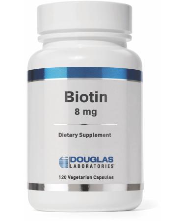 Douglas Laboratories Biotin 8 mg | Vitamin B7 to Support Enzyme Production and Nerve Function | 120 Capsules