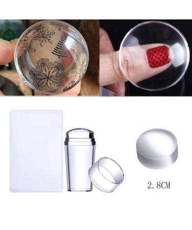 8 Pcs Nail Stamper Kit with Templates - Lace, Animal, Flower, Constellation Designs - Buy Online on GoSupps.com