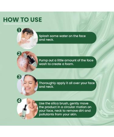 iORA Prebiotic Foaming Facewash with Silicone Brush - Seabuckthorn Green Tea & Neem | Deep Cleanse Hydrate & Refresh | Acne-Prone Oily & Dry Skin | All Skin Types - Buy Online on GoSupps.com