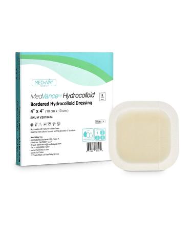 MedVance TM Hydrocolloid   Bordered Hydrocolloid Adhesive Dressing  4x4 Box of 5 DRESSINGS