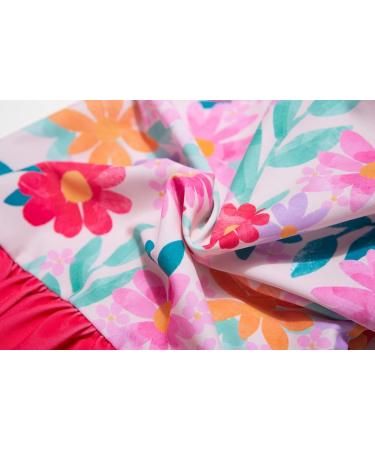 BONVERANO Baby Girls Long-Sleeve Zipper Swimsuit | UPF 50+ Sun Protection | 6-9 Months Flower - Buy Online on GoSupps.com