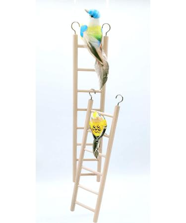 Wooden Climbing Ladder Toy for Parakeets, Parrots, Cockatoo - 2pcs, 6 Step & 8 Step - Buy Online on GoSupps.com