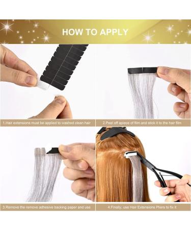 TRITAM Tape in Hair Extensions Pliers Multifunctional Film Pliers Hair Extension Pliers Stainless Steel Flat Surface Extensions Tape Sealing Clamp Pliers Tool - Buy Online on GoSupps.com