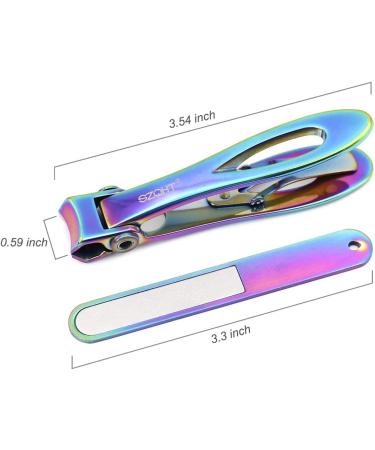 SZQHT Ultra Wide Jaw Opening Nail Clippers Set - For Thick Nails, Ingrown Toenails - Manicure and Pedicure Cutter for Men and Women (Gray) - Buy Online on GoSupps.com