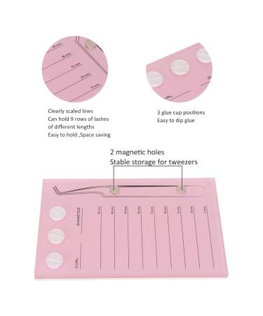 Shop Eyeline 3-in-1 Eyelash Extension Tablet - 9 Rows 7-15mm Acrylic Pallet Tool with 2 Tweezers & 100 Adhesive Cups - International Shipping - Buy Online on GoSupps.com