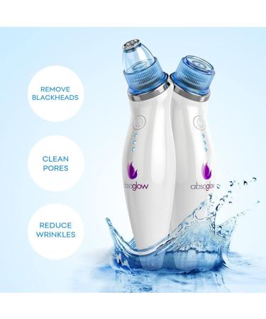 Fenitrany Sicy Blackhead Remover Vacuum Suction Pore Cleaner by Absoglow - Rechargeable Skin Peeling Machine | White - Buy Online on GoSupps.com