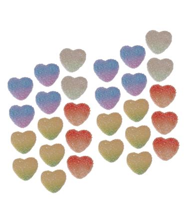 Toyvian 50pcs Simulation Gummies Models Candy Decorative Fake Candies Desktop Fake Candies Simulated Candies Decor Decorative Candies Decor Shop Display Candies Decorations Resin Earrings