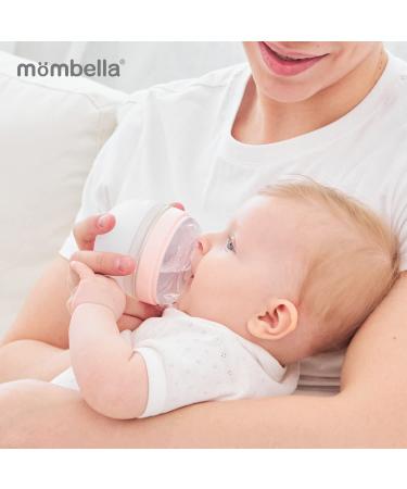 Mombella Soft Silicone Baby Bottle for Breastfeeding Babies 6+ Months - Anti-Colic, BPA & Phthalate Free (Old Rose, 7 oz) - Buy Online on GoSupps.com