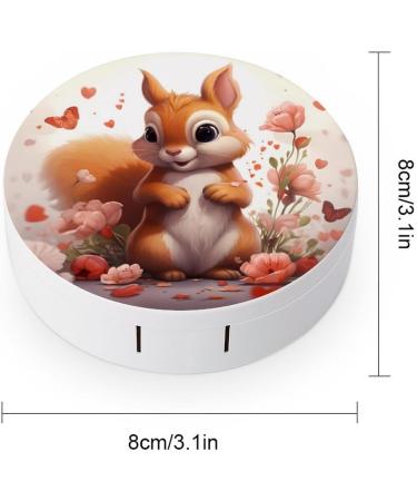 Cute Hamster Contact Lens Travel Kit - Portable Contact Box with Mirror for Daily Outdoor Use - Best eCommerce Choice - Buy Online on GoSupps.com