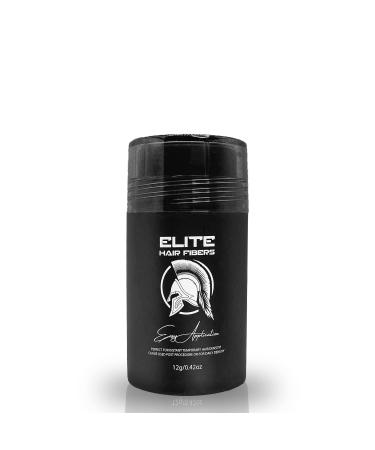 Elite Hair Fibers - ALL NATURAL - Instantly Increase Hair Density - For Men and Women - 12g (Dark Brown)