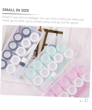 Solustrie 6-Sentence Portable Storage Box for Colored Contact Lenses - Contact Lens Case Kit - Travel-Friendly White Container - Buy Online on GoSupps.com