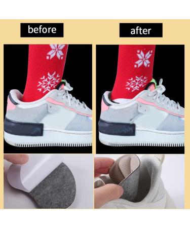 2 Pairs of Heel Cushions - Self-Adhesive Heel Protection for Large Shoes | Comfort for Sneakers (Beige & Black) - Buy Online on GoSupps.com