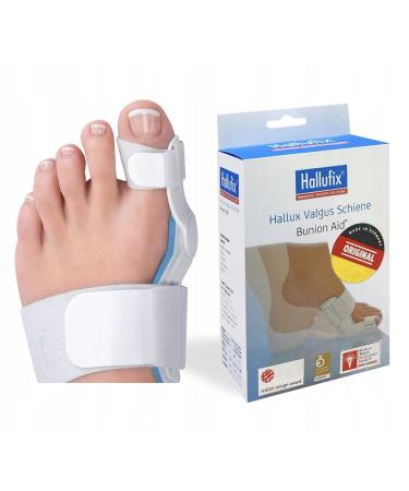 Hallufix Bunion Protector and Correction Splint | for Men and Women | Hallux Valgus Bunion Corrector | Helps straighten The Big Toe and Provide Bunion Relief of Pain | Premium Device Made in Germany UK: 3 -7 - EU: 36-42 - Buy Online on GoSupps.com