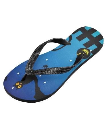 Buy Mnsruu Halloween Pumpkin Bat Owl Castle Flip Flops | Stylish & Fun Footwear for Spooky Season  - Buy Online on GoSupps.com