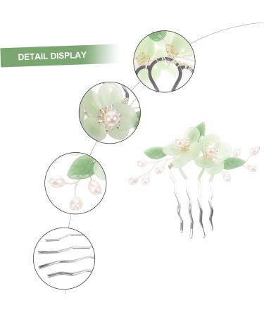 minkissy Antique Hair Clasp Bridesmaids Hair Headdress Bridal Side Hair Comb Hair Side Combs Alloy Hair Comb Hair Comb Clip U Shape Hair Fork Vintage Headband Glass Pin Small and Fresh Miss - Buy Online on GoSupps.com