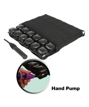 Beston Anti-Decubitus Air Seat Cushion for Car  Wheelchair & Desk Chair | Coccyx Pad for Sciatica & Back Pain Relief | 17x17x2.8 Waterproof - Buy Online on GoSupps.com