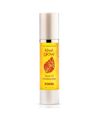 kiwi glow Rosie Face Oil Rose & Clary Sage Glow Serum for Balanced Radiant Skin 1.7 oz