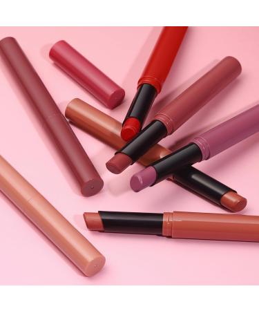  Erinde Erinde Lip Liner and Lipstick Set Matte Finish Lip Liner and Lipstick Long Lasting and Highly Pigmented Soft Lip Makeup Contour - Buy Online on GoSupps.com