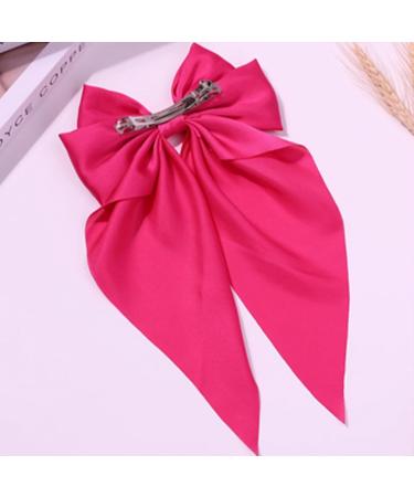 3-PieceBow HairClips Elegant Bow Hair Clips Stylish And Simple Satin Spring Hair Clips Retro Hair Clips Girls Hair Accessories (Purple+Rose+Sky Blue) - Buy Online on GoSupps.com