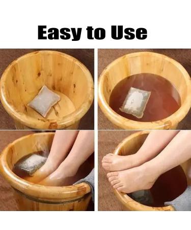 Lymphatic Drainage Ginger Foot Soak - Natural Mugwort Herb Bath for Slimming and Relaxation (1PACK-10pcs) - Buy Online on GoSupps.com