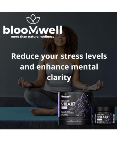 Bloomwell Pure Shilajit Resin - 100% Authentic Himalayan Resin for Energy Focus and Vitality | Premium Mineral-Rich Natural Extract and Fulvic Acid | 2 Months Supply - Buy Online on GoSupps.com