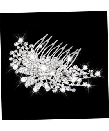 FRCOLOR Floral Rhinestone Hair Pin Rhinestone Hair Comb Bridal Wedding Hair Comb Slide Clip Bride Headband Western Style - Buy Online on GoSupps.com