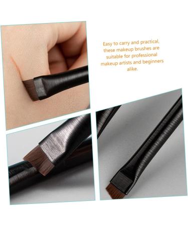 Healeved 12 Sets Wood Makeup Tool Black Women Eyebrow Brush Brow Brush Brow Brush Kit - Buy Online on GoSupps.com