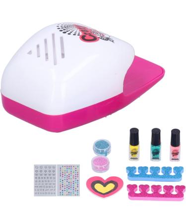 Nail Art Studio for Girls Children Nail Art Set Little Girl Nail Art Gel Polish Dryer Glitter Powder Pretend Play Toy Set Kids Nail Art Salon Set (18284C) - Buy Online on GoSupps.com