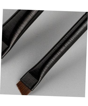 DRESSOOS 3 Sets Eyeliner Brush Makeup Brush Ear Eyebrow Brush Angled Brow Brush Black Wood - Buy Online on GoSupps.com