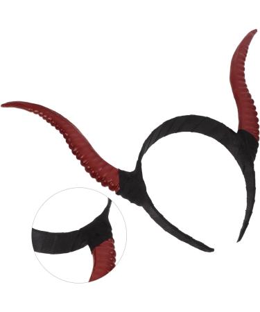 Kichvoe Halloween Horns Headband Sheep Horn Hair Hoop Devil Demon Horns Cosplay Fancy Dress Photo Props Hair Accessory Christmas Halloween Decoration - Buy Online on GoSupps.com