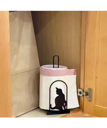 Evelots Kitty Cat Toilet Paper Holder - Free Standing Bathroom Space Saver (Black Metal) - Buy Online on GoSupps.com