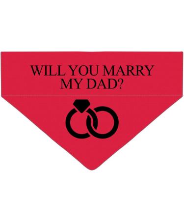 Personalized Dog Hollow - Marry My Daddy Triangular Cloth for Pets - Unique Collar Accessory - Buy Online on GoSupps.com