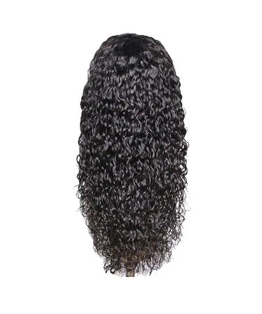Gmuret 24inch wig women curly wig real hair black lace front wig swiss lace lace front wig hair real hair wig curly black