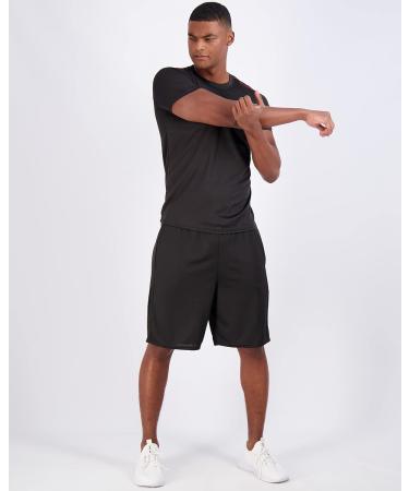 Real Essentials Men's Mesh Performance Quick Dry Tech Stretch Ultra-Soft Breathable Short Sleeve Crew Active T-Shirt X-Large 5 Pack - Buy Online on GoSupps.com