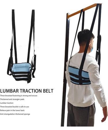 Lumbal Traction Belt for Lower Back Pain Relief | Spinal Decompression & Support - M 100-110 cm - Buy Online on GoSupps.com