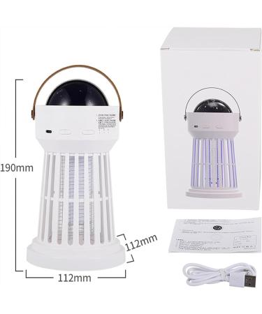Buzz Buster - 360 Indoor & Outdoor Protection Buzz Buster Mosquito Zapper Portable 3 in 1 Cordless Mosquito Lamp Rechargeable BuzzBuster with Music Box & Projector Lamp for Camping (Lighthouse) - Buy Online on GoSupps.com