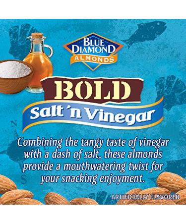 Blue Diamond Almonds Bold Variety Pack - Salt & Vinegar, Habanero BBQ & Wasabi Soy Sauce (3 x 16 Oz Resealable Bags) - Buy Online on GoSupps.com