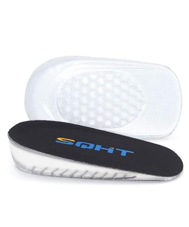 SQHT's Height Increase Insoles  Shoes Lifts  Heel Lift Inserts for Leg Length Discrepancies (Small - 1 Height)