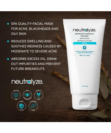 Maximum Strength Acne Face Mask with Bentonite Clay, 2% Salicylic Acid & Bakuchiol - Deep Pore Cleansing for Acne Prone Skin | 120+ Day Supply - Buy Online on GoSupps.com