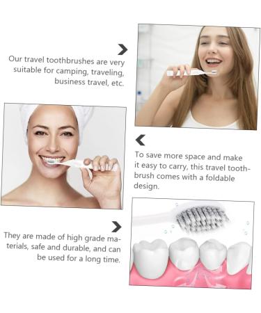 Magiclulu 2-Piece Foldable Travel Toothbrush Set | Portable Manual Toothbrushes for Dental Care - Ideal for Travel - Buy Online on GoSupps.com