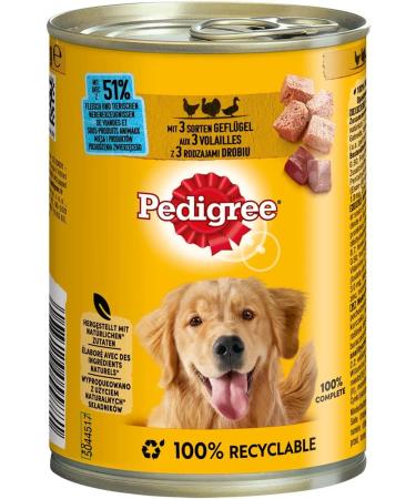 Buy Pedigree Adult P t with 3 Poultry Types - 12 x 400g | International Shipping Available - Buy Online on GoSupps.com
